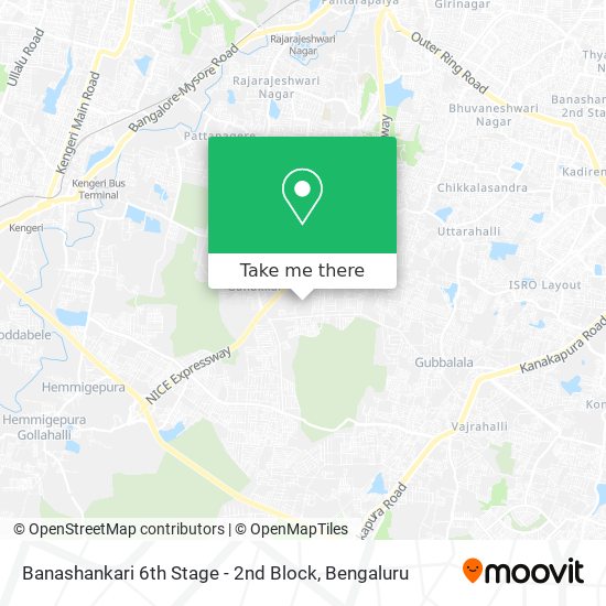 Banashankari 6th Stage - 2nd Block map