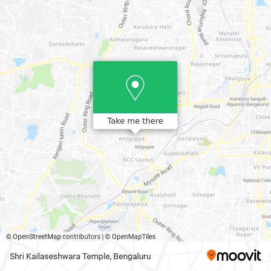 Shri Kailaseshwara Temple map