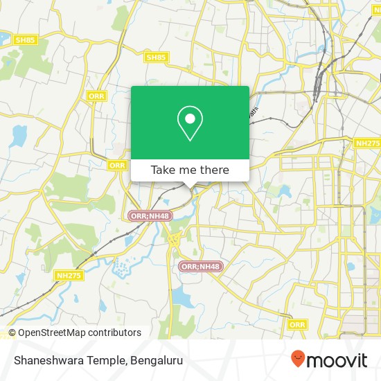 Shaneshwara Temple map