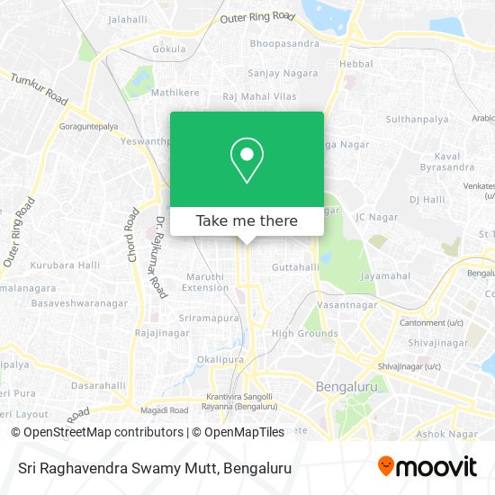 Sri Raghavendra Swamy Mutt map