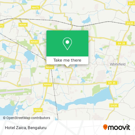 Hotel Zaica map