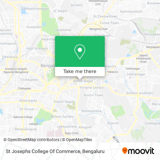 St Josephs College Of Commerce map