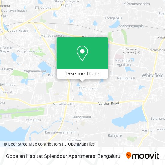 Gopalan Habitat Splendour Apartments map