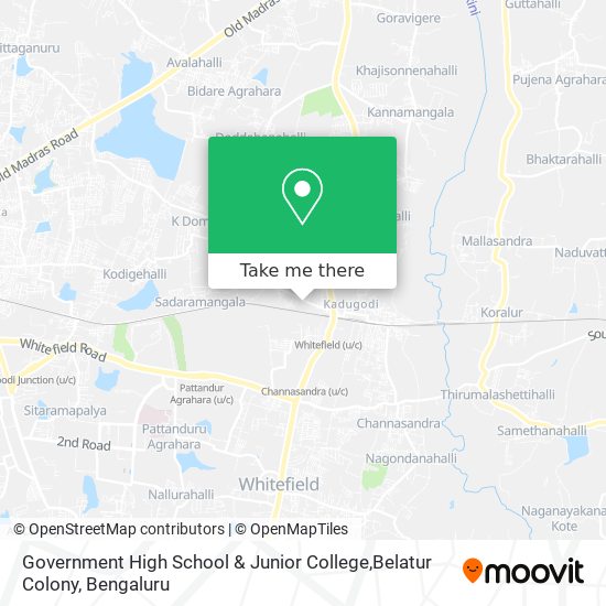 Government High School & Junior College,Belatur Colony map