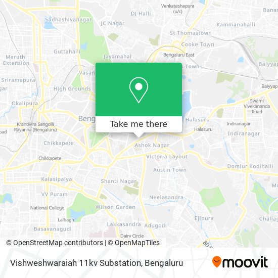 Vishweshwaraiah 11kv Substation map