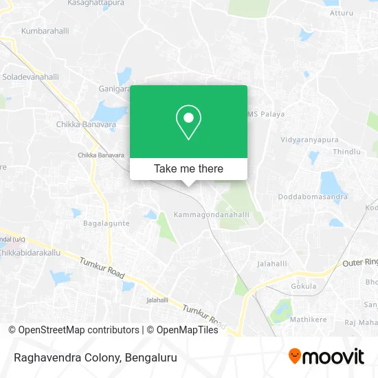 Raghavendra Colony map
