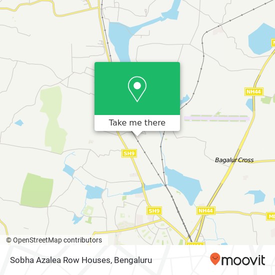 Sobha Azalea Row Houses map