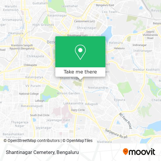 Shantinagar Cemetery map