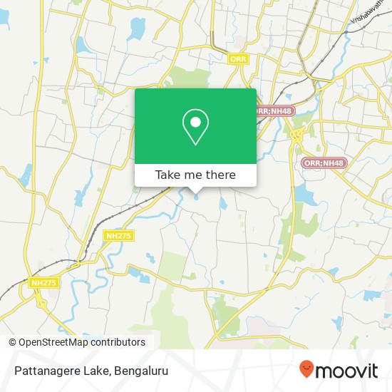 Pattanagere Lake map