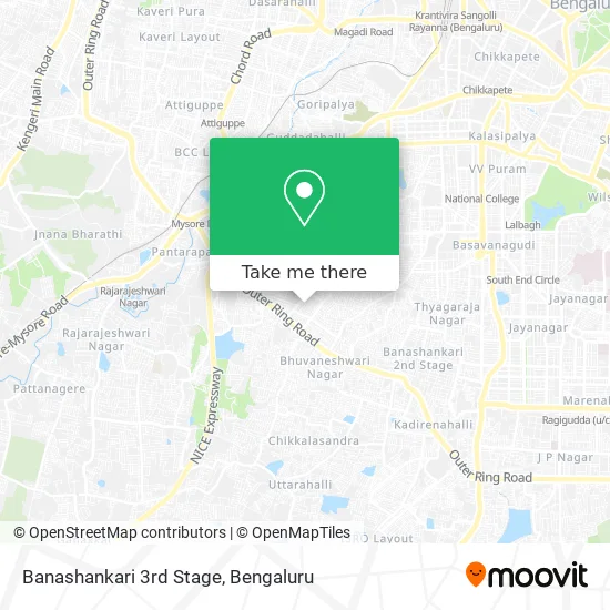 Banashankari 3rd Stage map