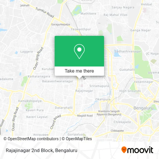 Rajajinagar 2nd Block map