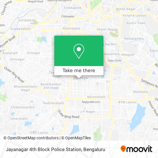 Jayanagar 4th Block Police Station map