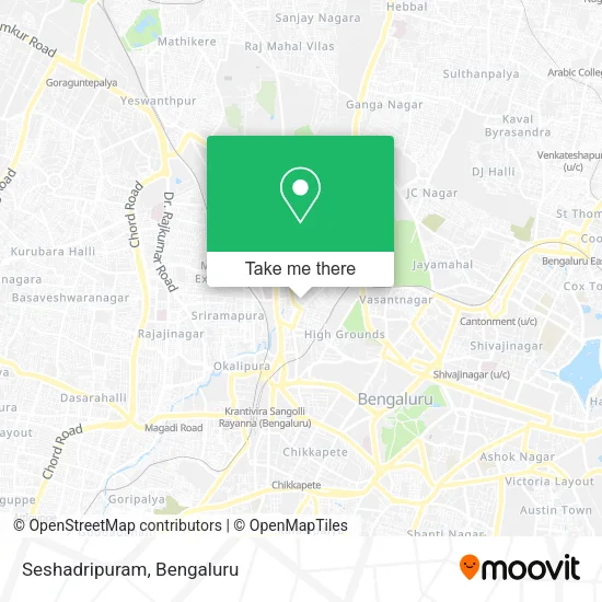 Seshadripuram map