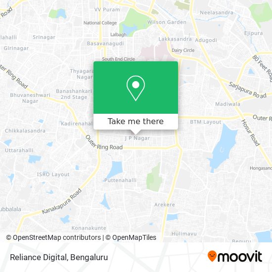 Reliance Digital map