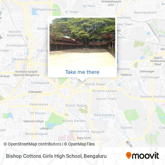 Bishop Cottons Girls High School map