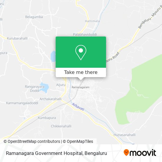 Ramanagara Government Hospital map