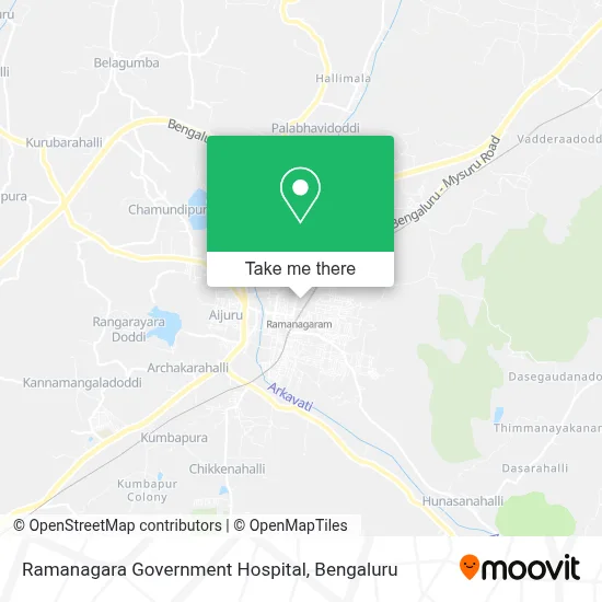 Ramanagara Government Hospital map