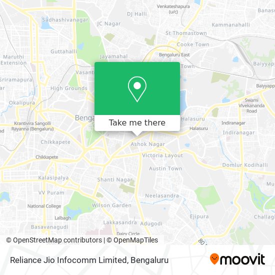 Reliance Jio Infocomm Limited map