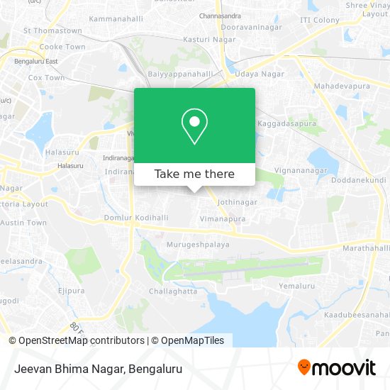 Jeevan Bhima Nagar map