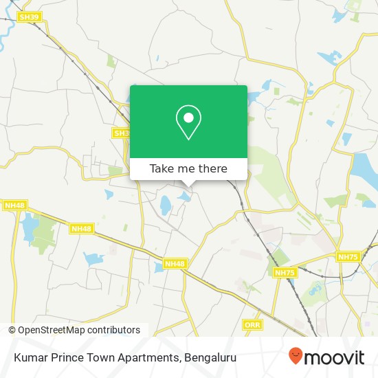Kumar Prince Town Apartments map