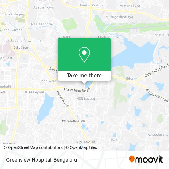 Greenview Hospital map