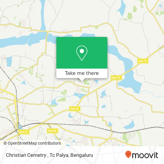 Christian Cemetry , Tc Palya map