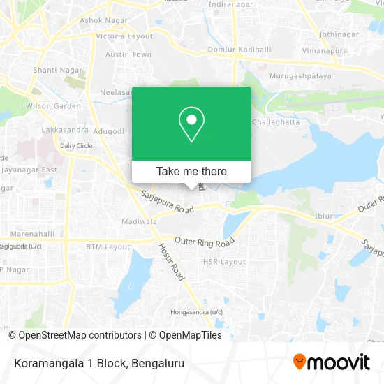 Koramangala 1 Block map