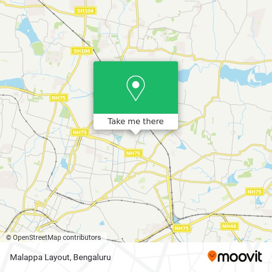 Malappa Layout map