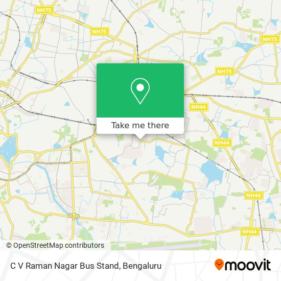 C V Raman Nagar Bus Stand map