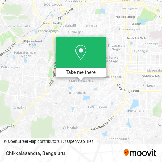 Chikkalasandra map