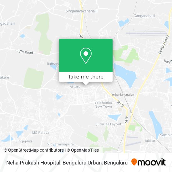 Neha Prakash Hospital, Bengaluru Urban map