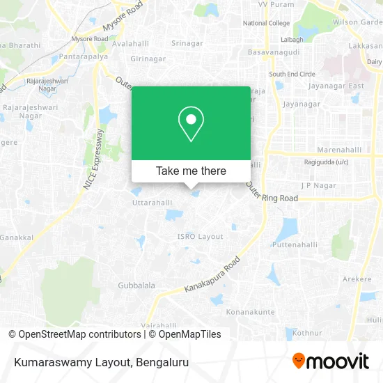 Kumaraswamy Layout map