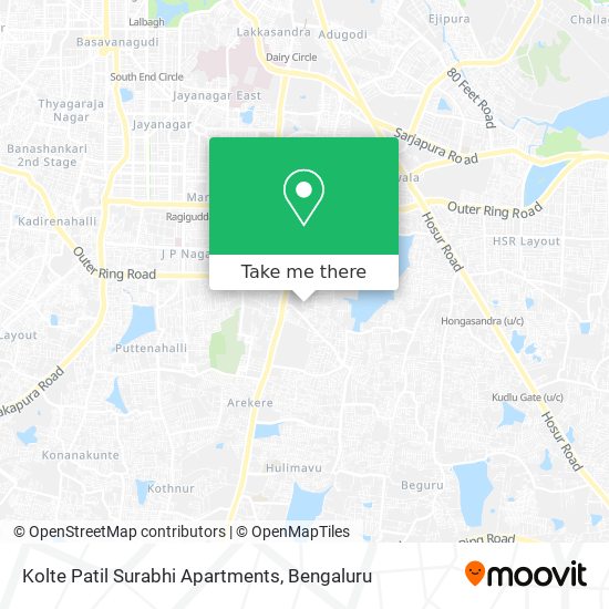 Kolte Patil Surabhi Apartments map