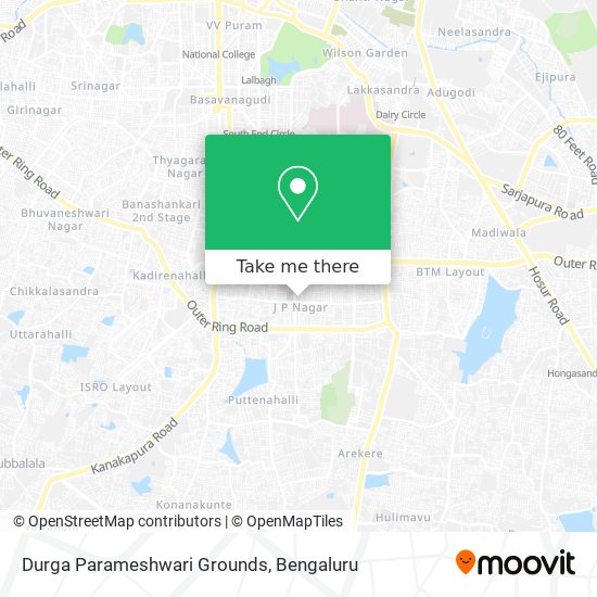 Durga Parameshwari Grounds map