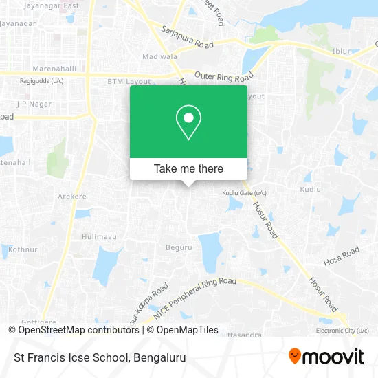 St Francis Icse School map