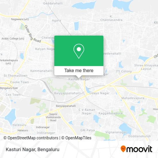 Kasturi Nagar map