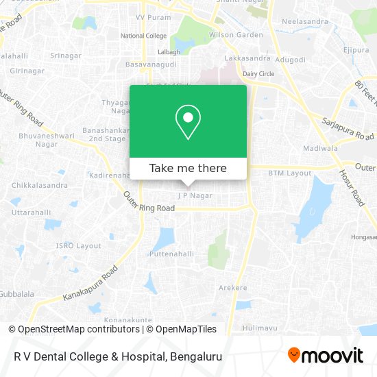 R V Dental College & Hospital map