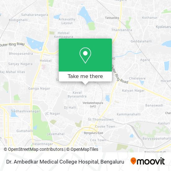 Dr. Ambedkar Medical College Hospital map