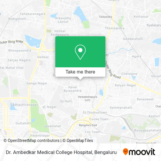 Dr. Ambedkar Medical College Hospital map