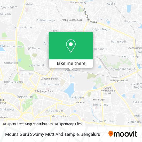 Mouna Guru Swamy Mutt And Temple map