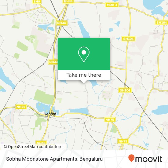 Sobha Moonstone Apartments map
