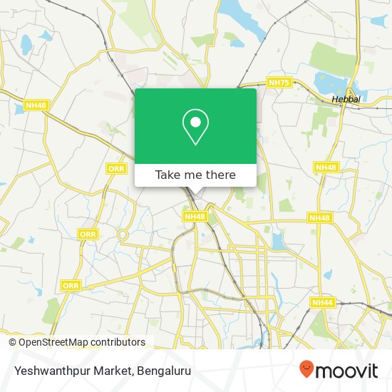 Yeshwanthpur Market map