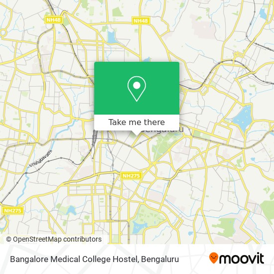 Bangalore Medical College Hostel map