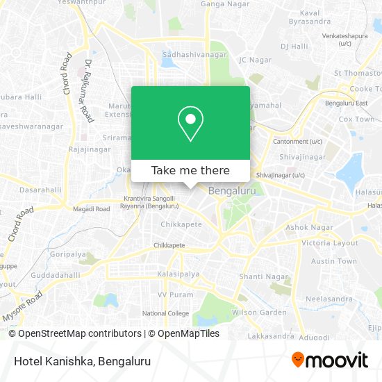 Hotel Kanishka map