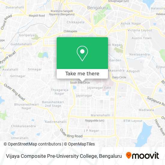 Vijaya Composite Pre-University College map