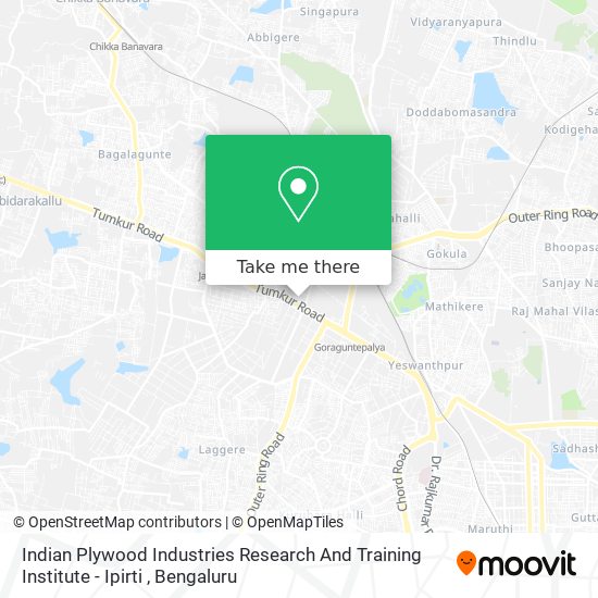 Indian Plywood Industries Research And Training Institute - Ipirti map