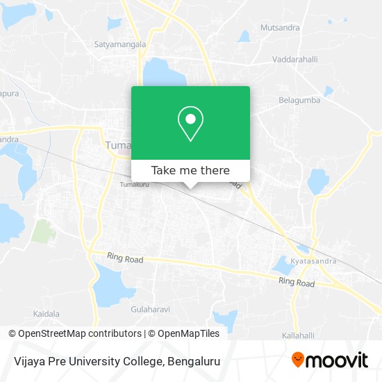 Vijaya Pre University College map