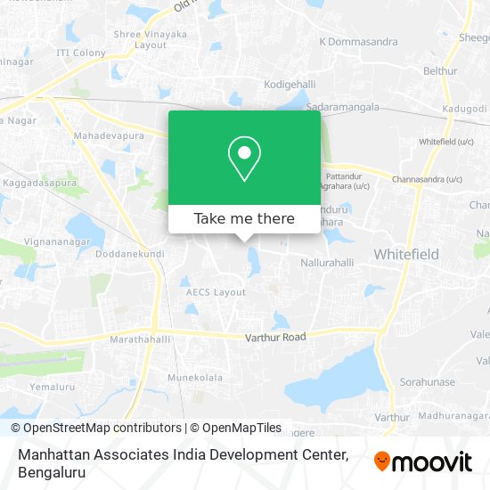Manhattan Associates India Development Center map