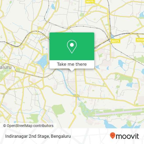 Indiranagar 2nd Stage map