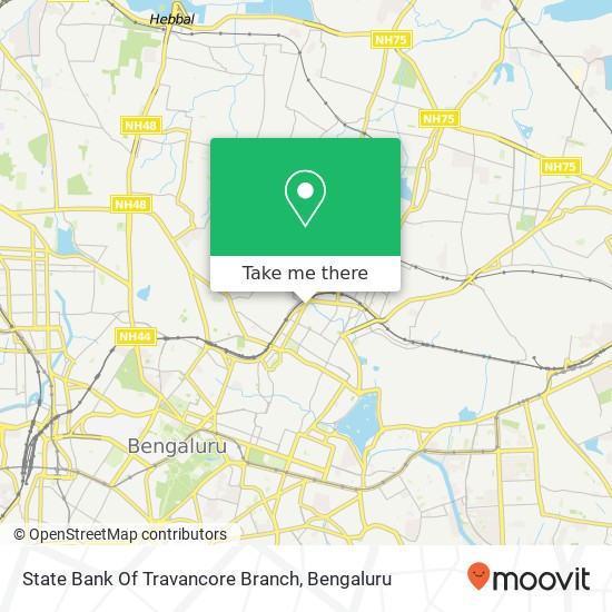 State Bank Of Travancore Branch map